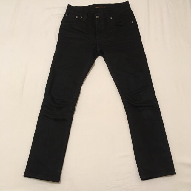 Nudie Jeans(ヌーディジーンズ)のnudie jeans ブラックデニム 28インチ●thin fin シンフィン メンズのパンツ(デニム/ジーンズ)の商品写真