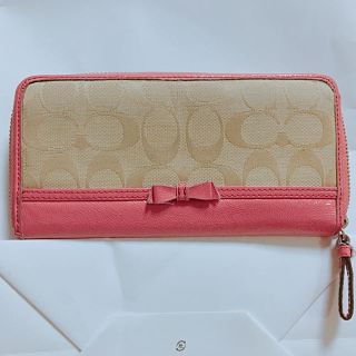 コーチ(COACH)の♡コーチ 長財布 ピンク♡(財布)