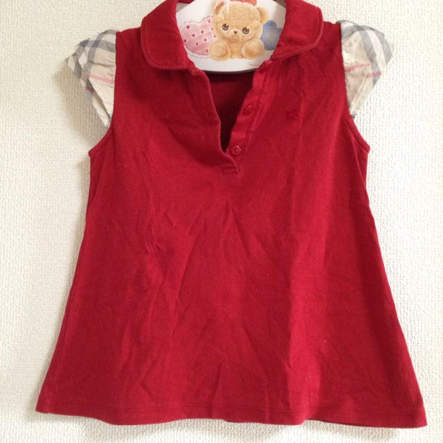 BURBERRY(バーバリー)の袖フリルデザインTシャツ キッズ/ベビー/マタニティのキッズ服女の子用(90cm~)(その他)の商品写真