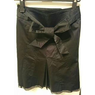 ルスーク(Le souk)のLe souk 黒 スカート 綿95% サイズ38(ミニスカート)