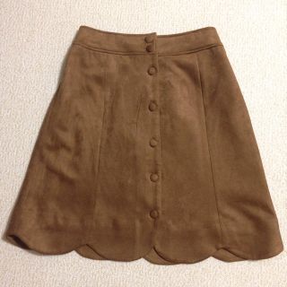 ダブルクローゼット(w closet)のw closet スエード スカート(ひざ丈スカート)