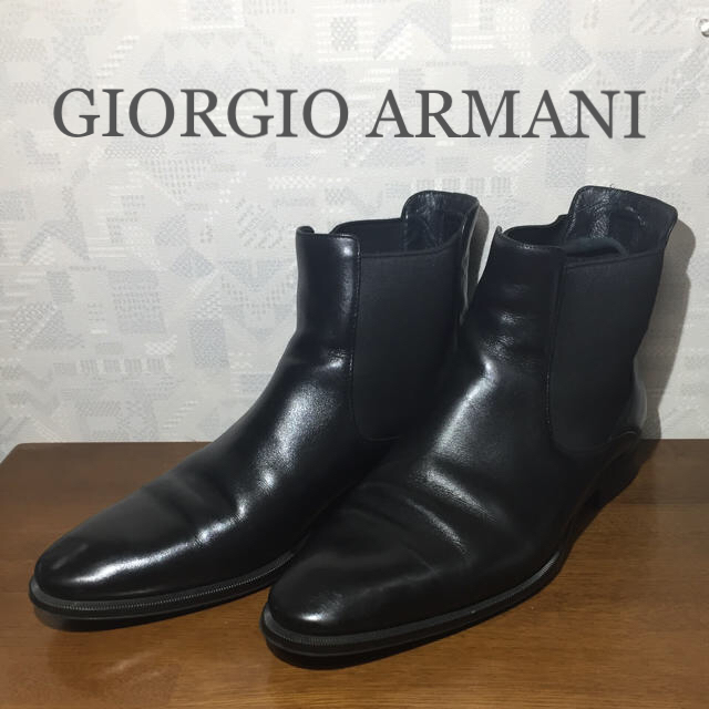 Giorgio Armani - 【GIORGIO ARMANI】 サイドゴア ブーツ アルマーニの