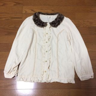 アクシーズファム(axes femme)のあい様 axes femme ファー付長袖ブラウス(シャツ/ブラウス(長袖/七分))