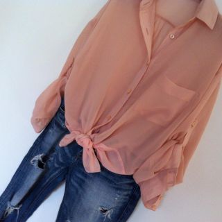 マウジー(moussy)のmoussy♡シースルーシャツ(シャツ/ブラウス(長袖/七分))