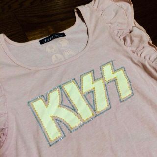 アイズビット(ISBIT)のKISS☆トップス☆ピンク(Tシャツ(半袖/袖なし))