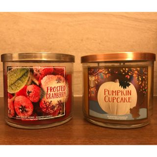 バスアンドボディーワークス(Bath & Body Works)のゆうパック送料込 3wick(大)キャンドル バスアンドボディワークス(キャンドル)