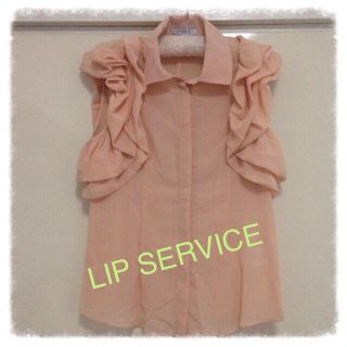 リップサービス(LIP SERVICE)の試着のみ☆フリルスリーブ シャツ(シャツ/ブラウス(半袖/袖なし))