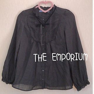 ジエンポリアム(THE EMPORIUM)のTHE EMPORIUM ♡フリルシャツ 黒(シャツ/ブラウス(長袖/七分))