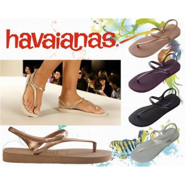 havaianas(ハワイアナス)のセレブ愛用♡ハワイアナス♡havaianas♡ビーチサンダル♡フラッシュアーバン レディースの靴/シューズ(ビーチサンダル)の商品写真