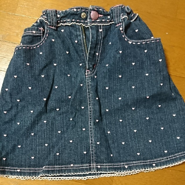 mezzo piano(メゾピアノ)のメゾピアノ デニムスカート 160 キッズ/ベビー/マタニティのキッズ服女の子用(90cm~)(その他)の商品写真