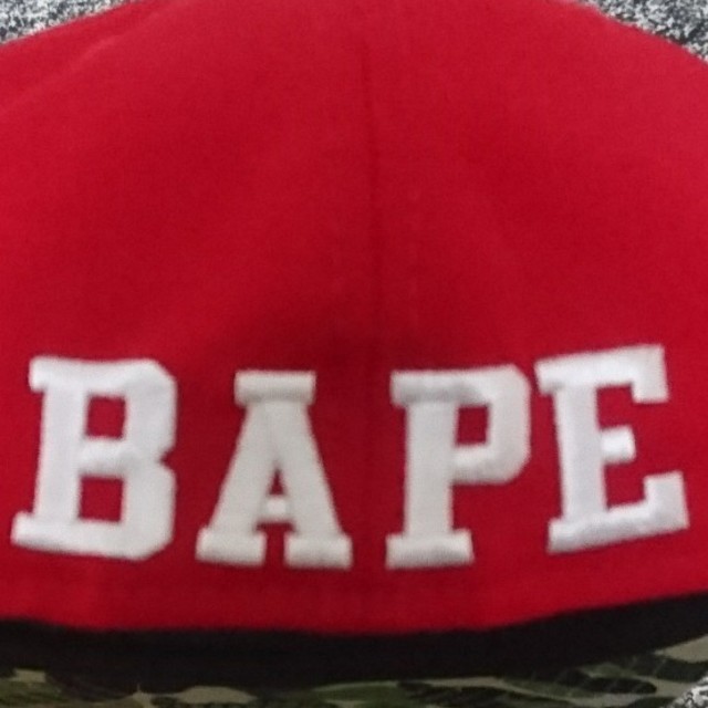 A BATHING APE(アベイシングエイプ)のAPE FACE STA NEWERA CAP メンズの帽子(キャップ)の商品写真