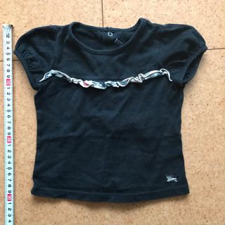 バーバリー(BURBERRY)のバーバリーburberry Tシャツサイズ80黒 値下げ即買いNG(Ｔシャツ)