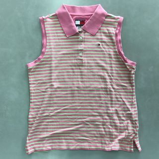 トミーヒルフィガー(TOMMY HILFIGER)の【美品】TOMMY HILFIGFR〈トミーヒルフィガー〉ノースリーブポロシャツ(ポロシャツ)