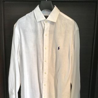 ポロラルフローレン(POLO RALPH LAUREN)のポロ ラルフローレン リネンシャツ 長袖 白(シャツ)