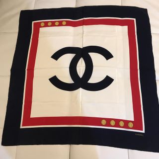 シャネル(CHANEL)のCOCO様専用 ♡新品！CHANEL トリコロール 大判スカーフ(バンダナ/スカーフ)