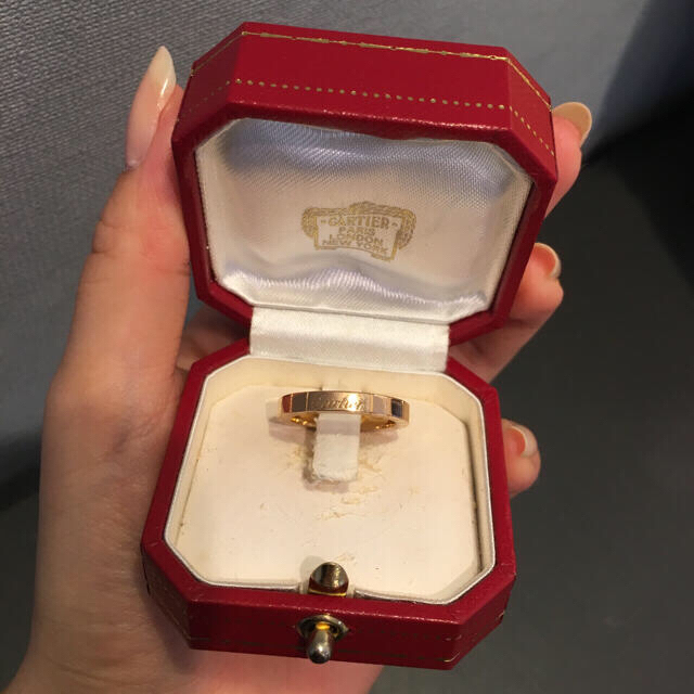 Cartier(カルティエ)のカルティエ ラニエール リング ＃50(10号)Ｋ１８ＰＧ レディースのアクセサリー(リング(指輪))の商品写真