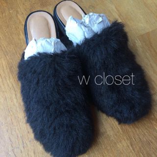 ダブルクローゼット(w closet)のw closet ファースリッパ(ハイヒール/パンプス)