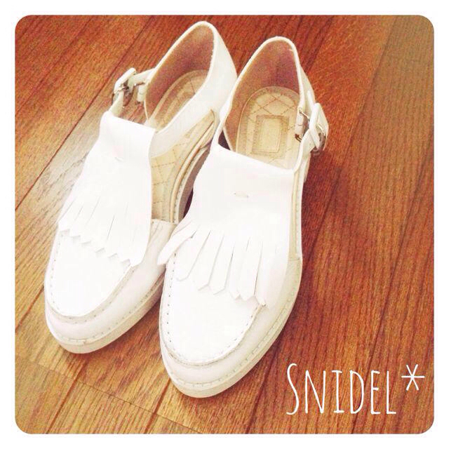 SNIDEL(スナイデル)の♡フリンジラバーソールシューズ♡ レディースの靴/シューズ(サンダル)の商品写真