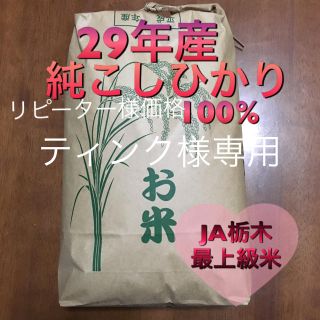 純 コシヒカリ 29年産  ティンク様専用(米/穀物)