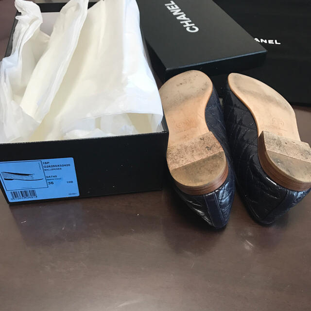 CHANEL - CHANEL フラットシューズ 極美品 超美品 美品 格安 CHANEL - CHANEL フラットシューズ 極美品 超美品 美品 格安