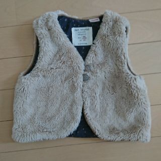 ザラキッズ(ZARA KIDS)のZARA  BabyGirl  ボア  ベスト  キッズ  サイズ98㎝(その他)