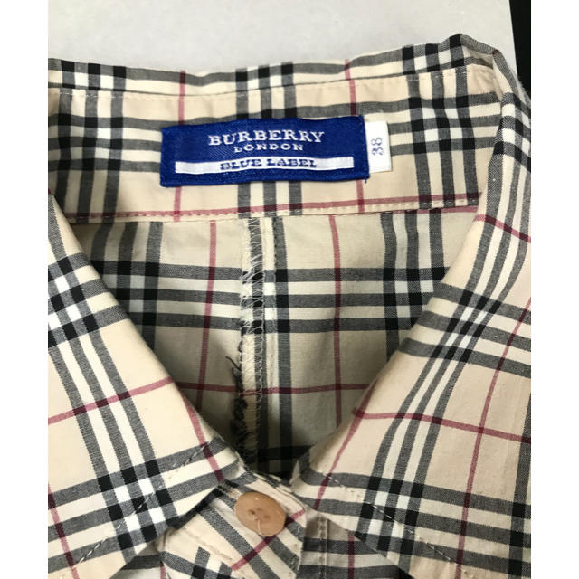 BURBERRY BLUE LABEL(バーバリーブルーレーベル)の☆ 美品 バーバリー ブルーレーベル チェック シャツ ☆ レディースのトップス(シャツ/ブラウス(長袖/七分))の商品写真