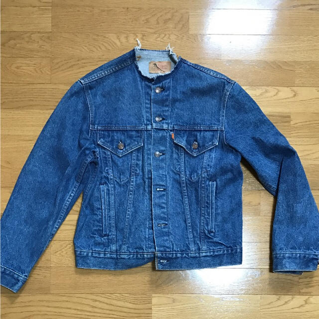 リーバイス ノーカラーデニムジャケット Gジャン www.plb.ac.id