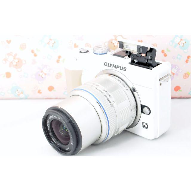 OLYMPUS - ★スマホに転送大容量16GB＆送料無料★オリンパス E-PL1s　白