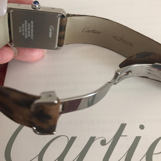 Cartier(カルティエ)のCartier TANK  SOLO SM STEEL PANTHER レディースのファッション小物(腕時計)の商品写真