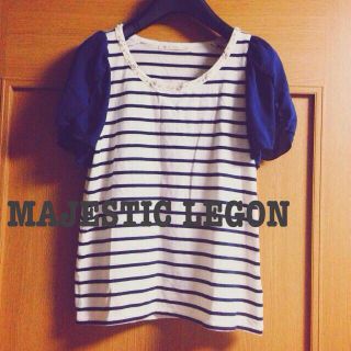 マジェスティックレゴン(MAJESTIC LEGON)のマジェスティックレゴン＊ボーダートップス(Tシャツ(半袖/袖なし))