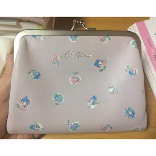 キャスキッドソン(Cath Kidston)のCath Kidston がま口 レザー折りたたみ財布(財布)