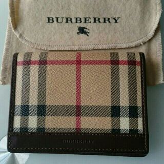 バーバリー(BURBERRY)の[中古]BURBERRY パスケース チェック柄(名刺入れ/定期入れ)