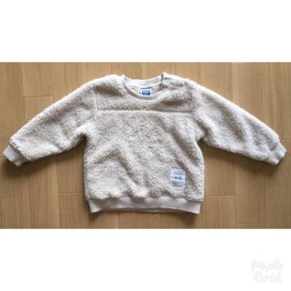 ナルミヤ インターナショナル(NARUMIYA INTERNATIONAL)の★b・ROOM 両面ボア無地トレーナー 90㎝★(Tシャツ/カットソー)