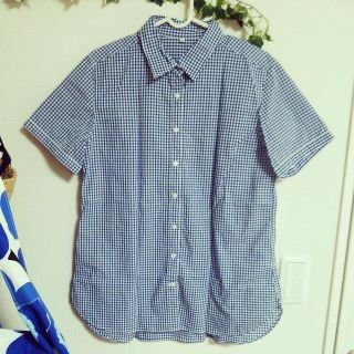 ムジルシリョウヒン(MUJI (無印良品))のギンガムチェックシャツ(Tシャツ(半袖/袖なし))