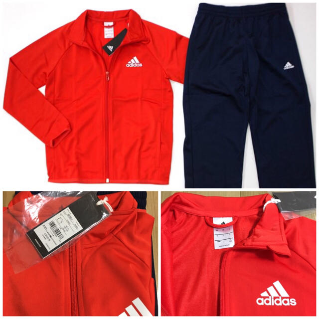 adidas(アディダス)の《新品》アディダスadidas ジュニア ジャージ 上下セット 150 キッズ/ベビー/マタニティのキッズ服男の子用(90cm~)(その他)の商品写真