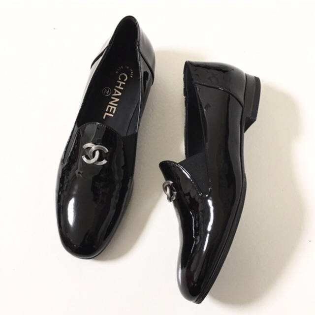 お値下げ CHANEL オペラシューズ 36 フラット シャネル