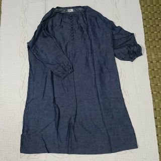 ドレステリア(DRESSTERIOR)の【VioletBuffaloWallows】美品 日本製ワンピース XS(ひざ丈ワンピース)