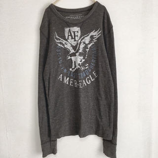 アメリカンイーグル(American Eagle)のアメリカン・イーグル クルーネック リブ風 トップス メンズ(Tシャツ/カットソー(七分/長袖))