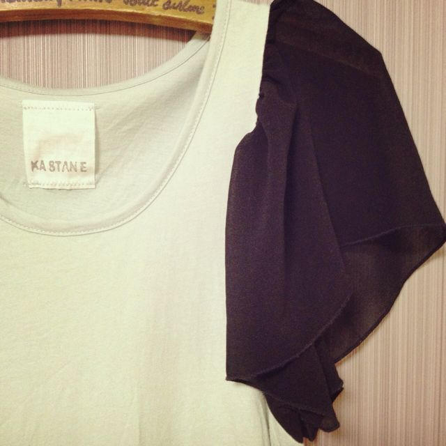 Kastane(カスタネ)の袖シフォンTシャツ♡期間限定SALE♪♪ レディースのトップス(Tシャツ(半袖/袖なし))の商品写真