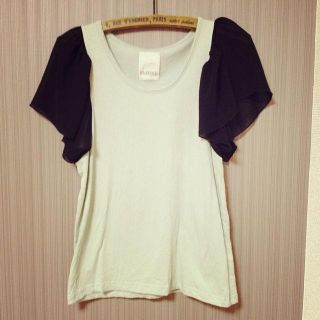 カスタネ(Kastane)の袖シフォンTシャツ♡期間限定SALE♪♪(Tシャツ(半袖/袖なし))