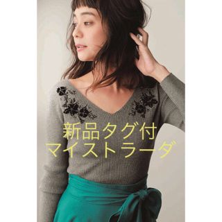 マイストラーダ(Mystrada)の❤︎❤︎新品 マイストラーダ オータム刺繍ニット❤︎❤︎(ニット/セーター)