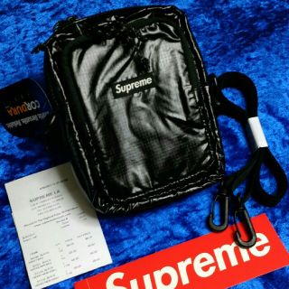 シュプリーム(Supreme)のSupreme  Shoulder Bag Black 17aw  week1(ショルダーバッグ)