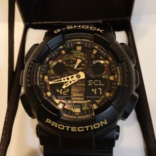 ジーショック(G-SHOCK)のG-SHOCK Gショック 未使用 ga-100cf 迷彩 カモフラ ブラック(腕時計(アナログ))