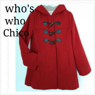 フーズフーチコ(who's who Chico)のwho'swhoChico  赤　ダッフルコート(ダッフルコート)