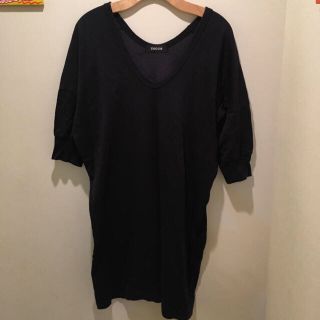 ズッカ(ZUCCa)のみー様専用☆ZUCCaコットンワンピ(ネイビー)(ひざ丈ワンピース)