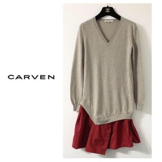 カルヴェン(CARVEN)のCARVEN♡ニットドッキングワンピース★送料込(ミニワンピース)