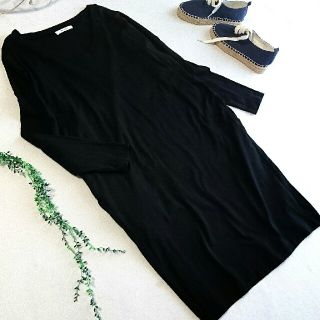 マウジー(moussy)のMOUSSY *Vネック コットンカットソーワンピ*(ひざ丈ワンピース)