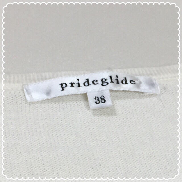 prideglide(プライドグライド)のアイボリーカーディガン レディースのトップス(カーディガン)の商品写真
