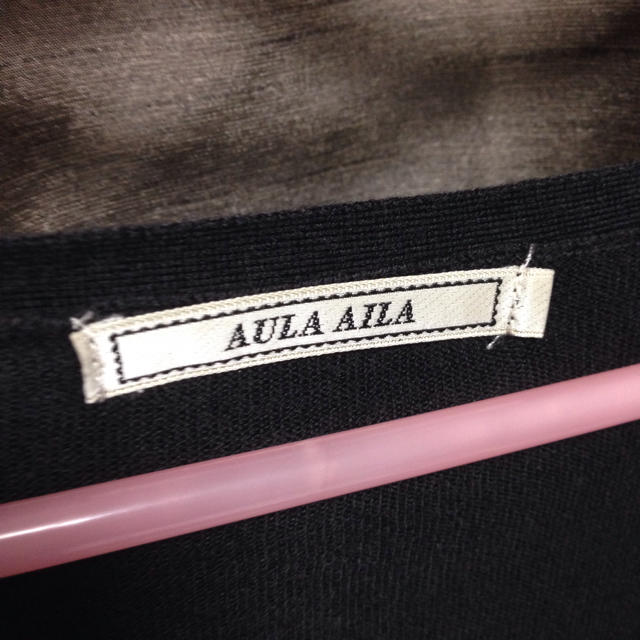 AULA AILA(アウラアイラ)の短め丈♡ブラック レディースのトップス(カーディガン)の商品写真