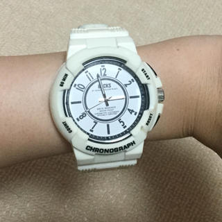 バックス(BACKS)のbacks  ホワイト腕時計(腕時計)